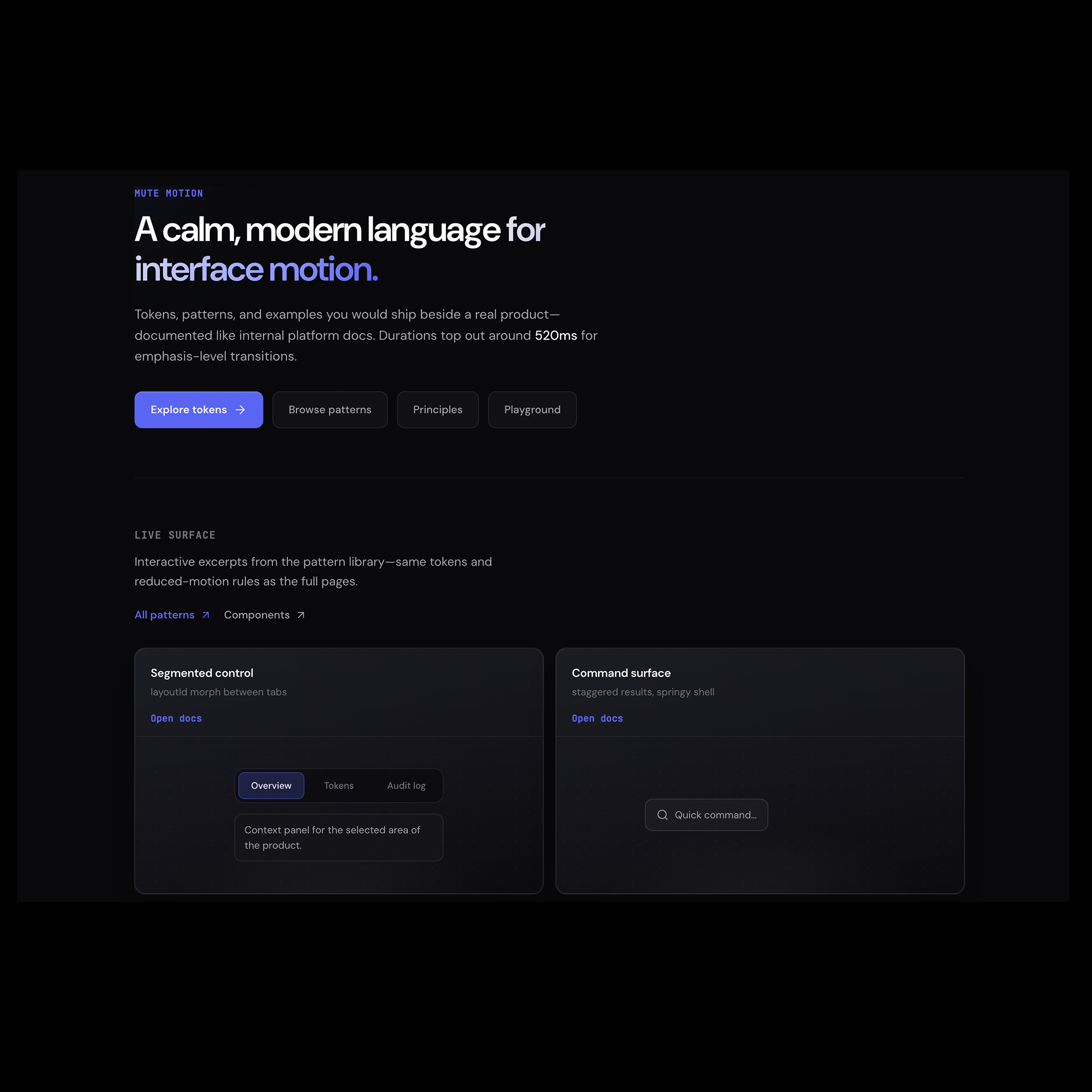 Motion Design System - mographfactory